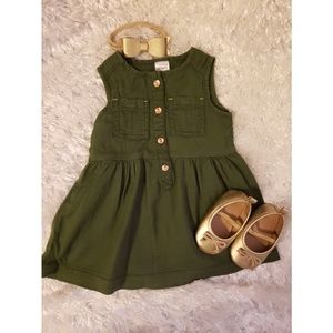 Olive green dress